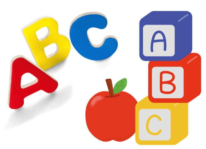 Image of 'ABC' letters and blocks.