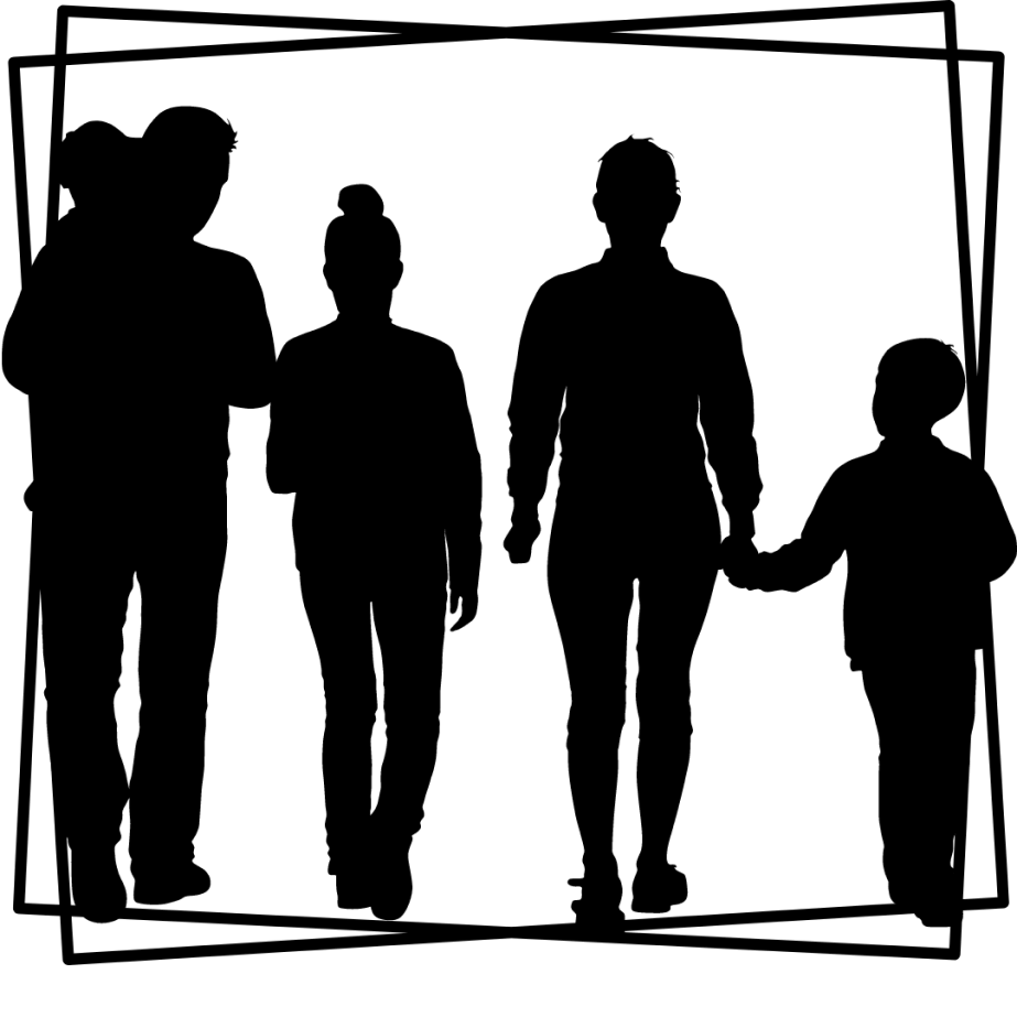 Graphic of a family.